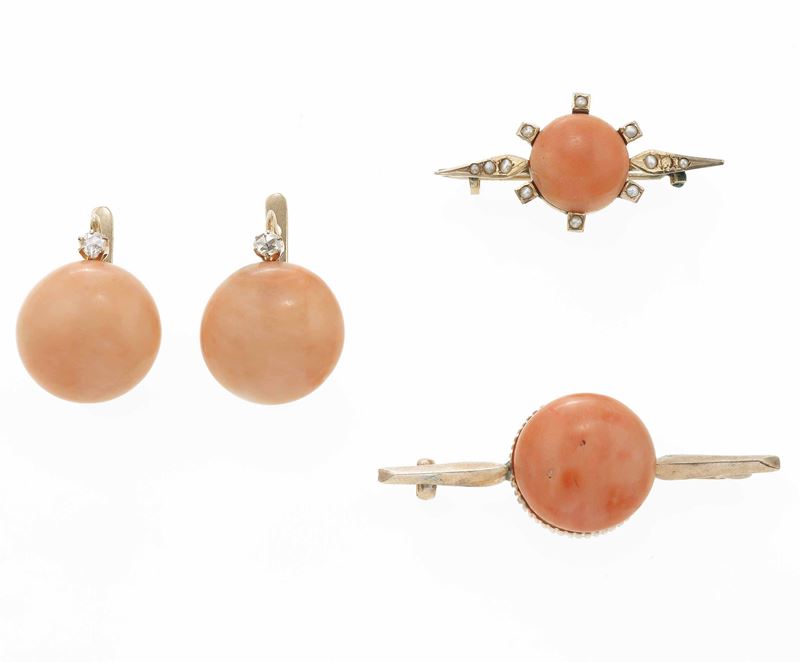 Coral and gold jewels  - Auction Fine Jewels - Cambi Casa d'Aste