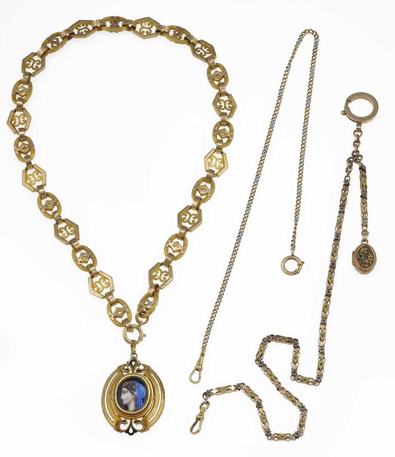 Three gold chain  - Auction Fine Jewels - Cambi Casa d'Aste