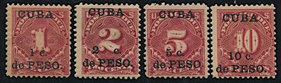 1899, Cuba, United States Postage Due