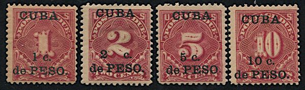 1899, Cuba, United States postage due