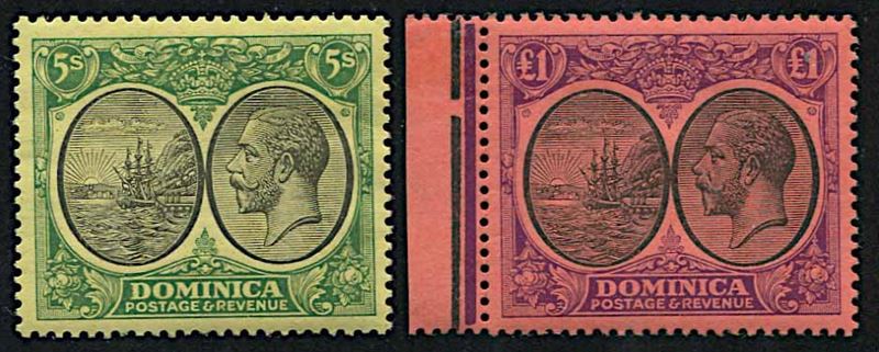 1923/33, Dominica, George V  - Asta Storia Postale e Filatelia - Cambi Casa d'Aste