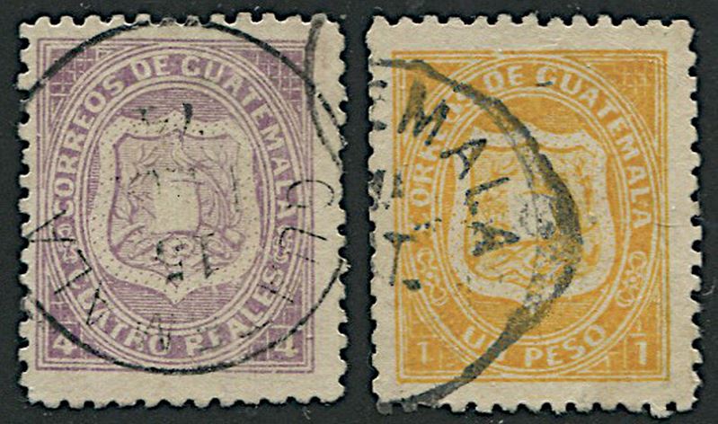 1873, Guatemala, stemma  - Auction Philately - Cambi Casa d'Aste