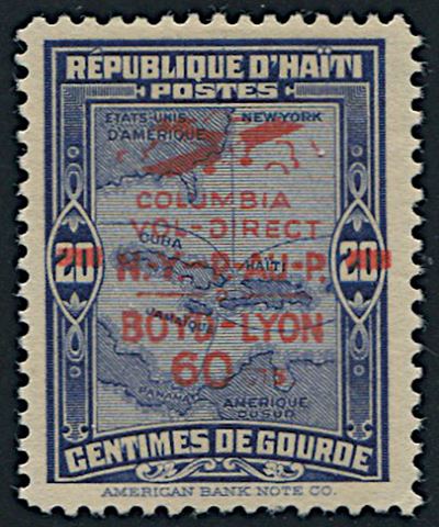 1933, Haiti, Posta Aerea, Volo New York - Port-au-prince