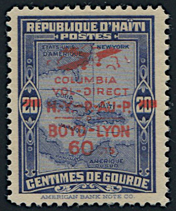 1933, Haiti, posta aerea, volo New York - Port-au-Prince
