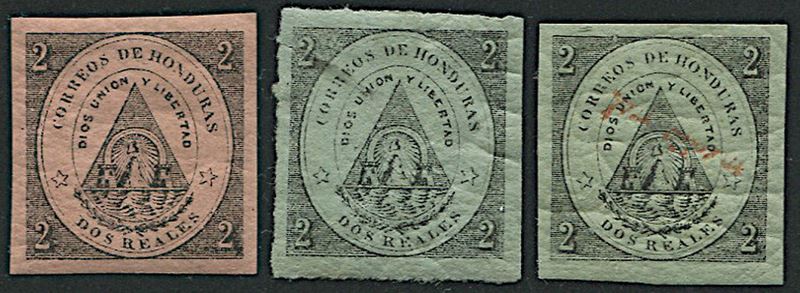 1865/1877, Honduras, stemma  - Asta Filatelia - Cambi Casa d'Aste