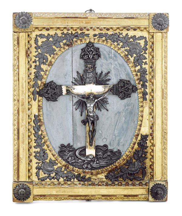 A crucifixion, Genoa, early 1800s