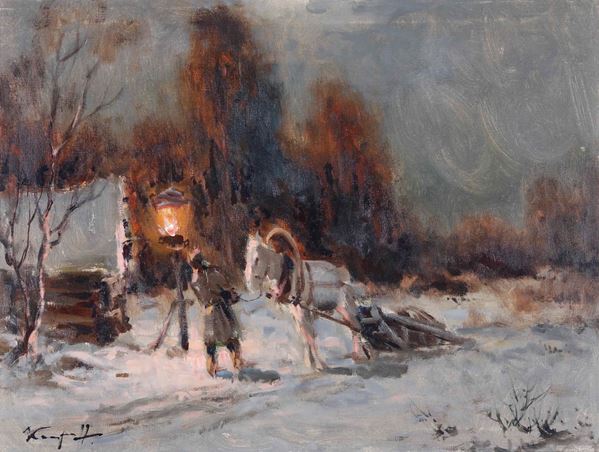 Ivan Karpoff - Paesaggio invernale