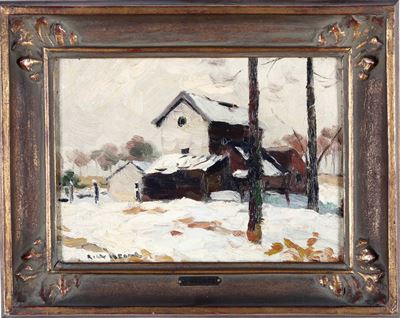 Pittore del XIX-XX Secolo la Maison a la Garde, 1905