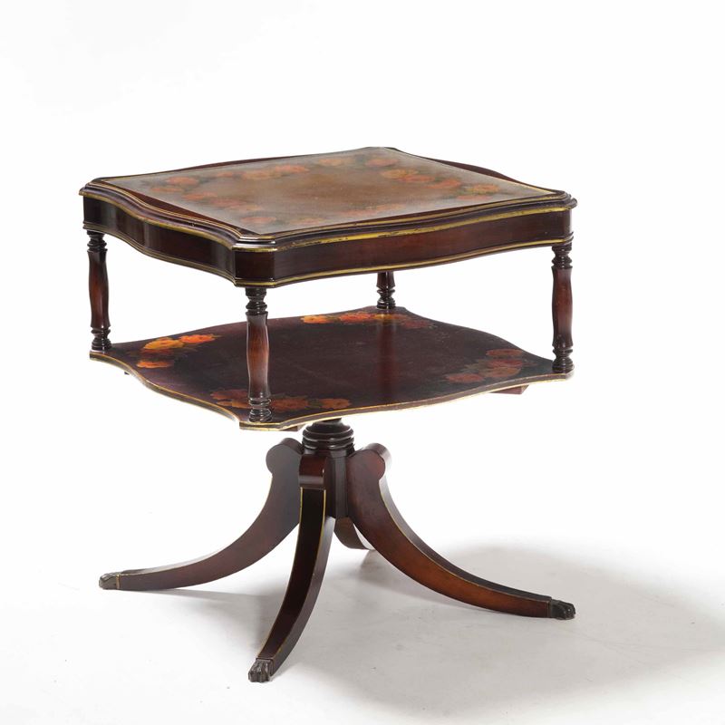 Tavolino da salotto a due ripiani. XX secolo  - Auction Antique April - Cambi Casa d'Aste