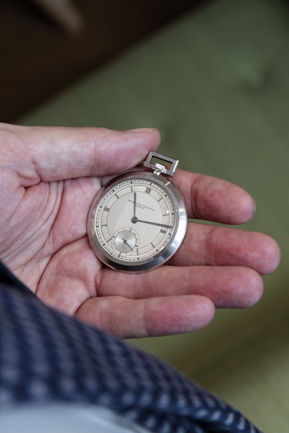 Vacheron & Constantin - Elegante Orologio da Panciotto Art Decò Anni ‘30 in Platino, Carica Manua...