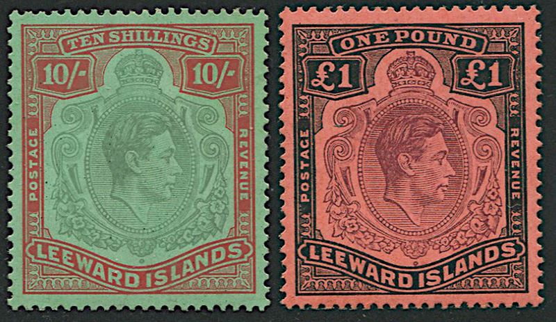 1938, Leeward Islands, George VI  - Asta Storia Postale e Filatelia - Cambi Casa d'Aste