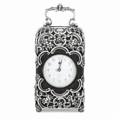 Orologio da Viaggio. Londra 1893. Marchio Dell'argentiere Wc (william Comyns & Sons ?)