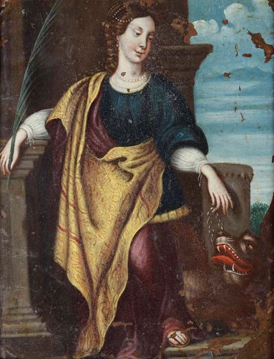 Scuola del XVII Secolo Santa Margherita D'antiochia