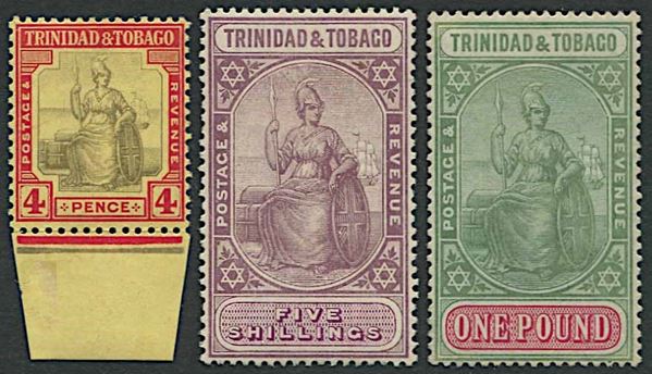 1913/23, Trinidad and Tobago, set of eight