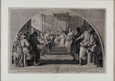 Giovanni Battista Probst Alessandro IV Ispirato dalla Beata Vergine Approvando L’ordine dei Servi...
