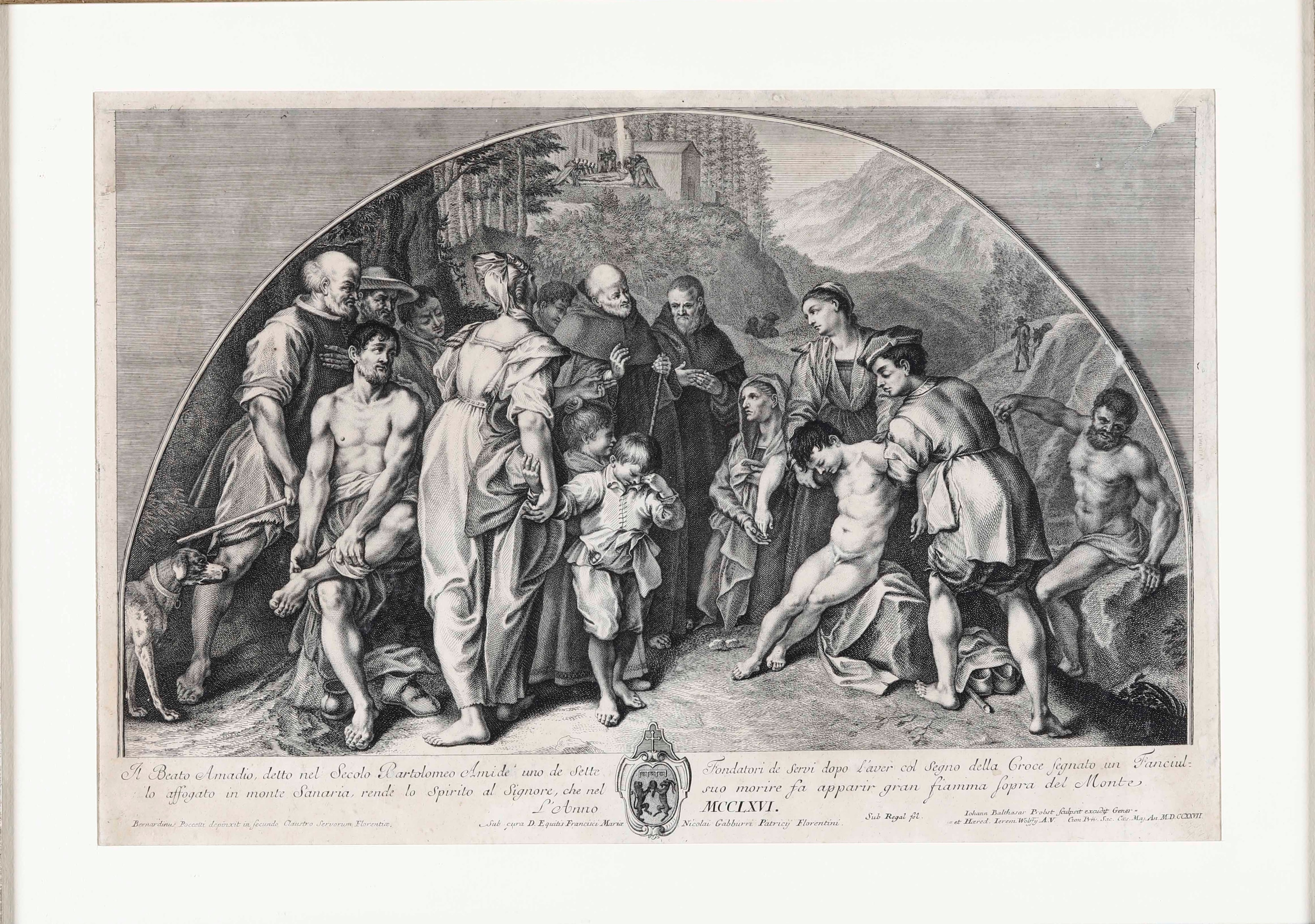 Giovanni Battista Probst Alessandro IV Ispirato dalla Beata Vergine Approvando L’ordine dei Servi...