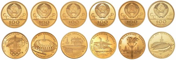 RUSSIA. URSS, 1917-1991. Lotto di sei monete.