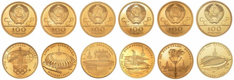 RUSSIA. URSS, 1917-1991. Lotto di sei monete.  - Auction Numismatics - I - Cambi Casa d'Aste