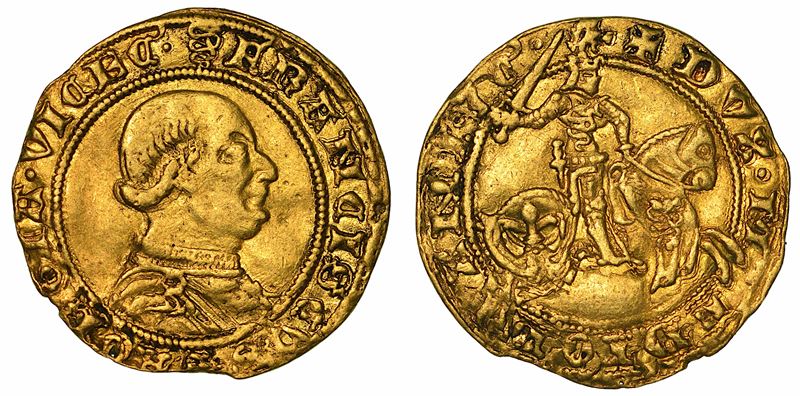 MILANO. FRANCESCO I SFORZA, 1450-1466. Ducato (con DVX MEDIOLANI).  - Auction Numismatics - I - Cambi Casa d'Aste