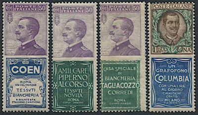 1924/25, Regno D’italia, Pubblicitari