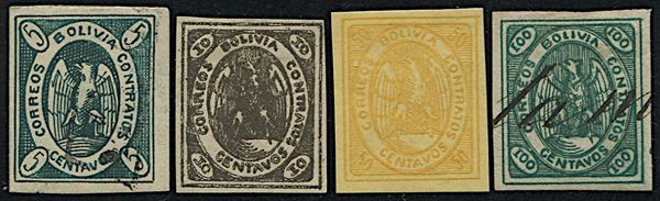 1867/68, Bolivia, “Condor” issue