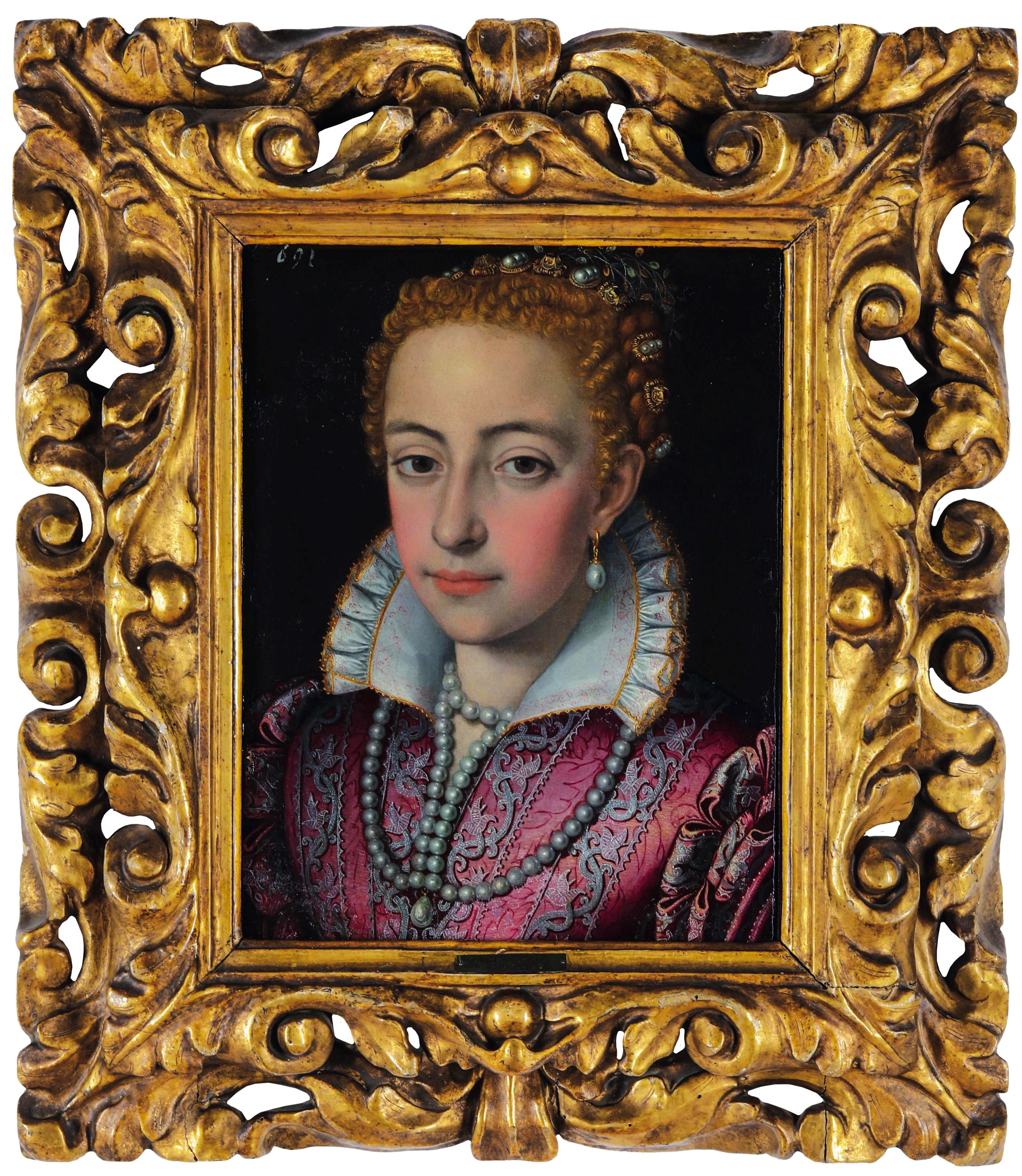 Alessandro Allori - Ritratto di gentildonna, olio su tela