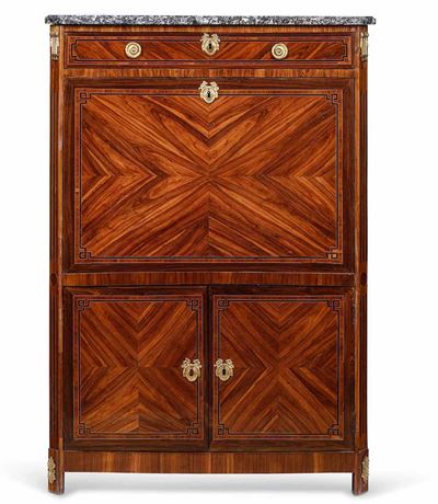 Secretaire Lastronato e Filettato, Francia, XIX Secolo