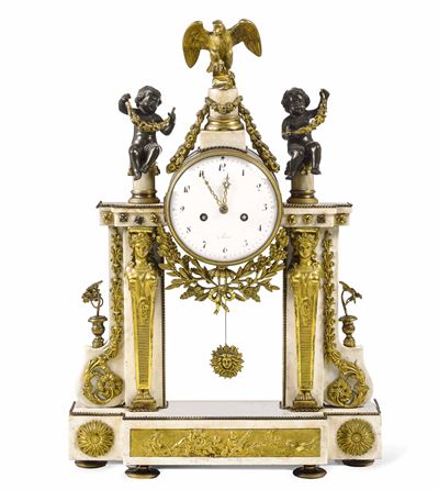 Pendola da Tavolo a Portico, Francia XIX Secolo