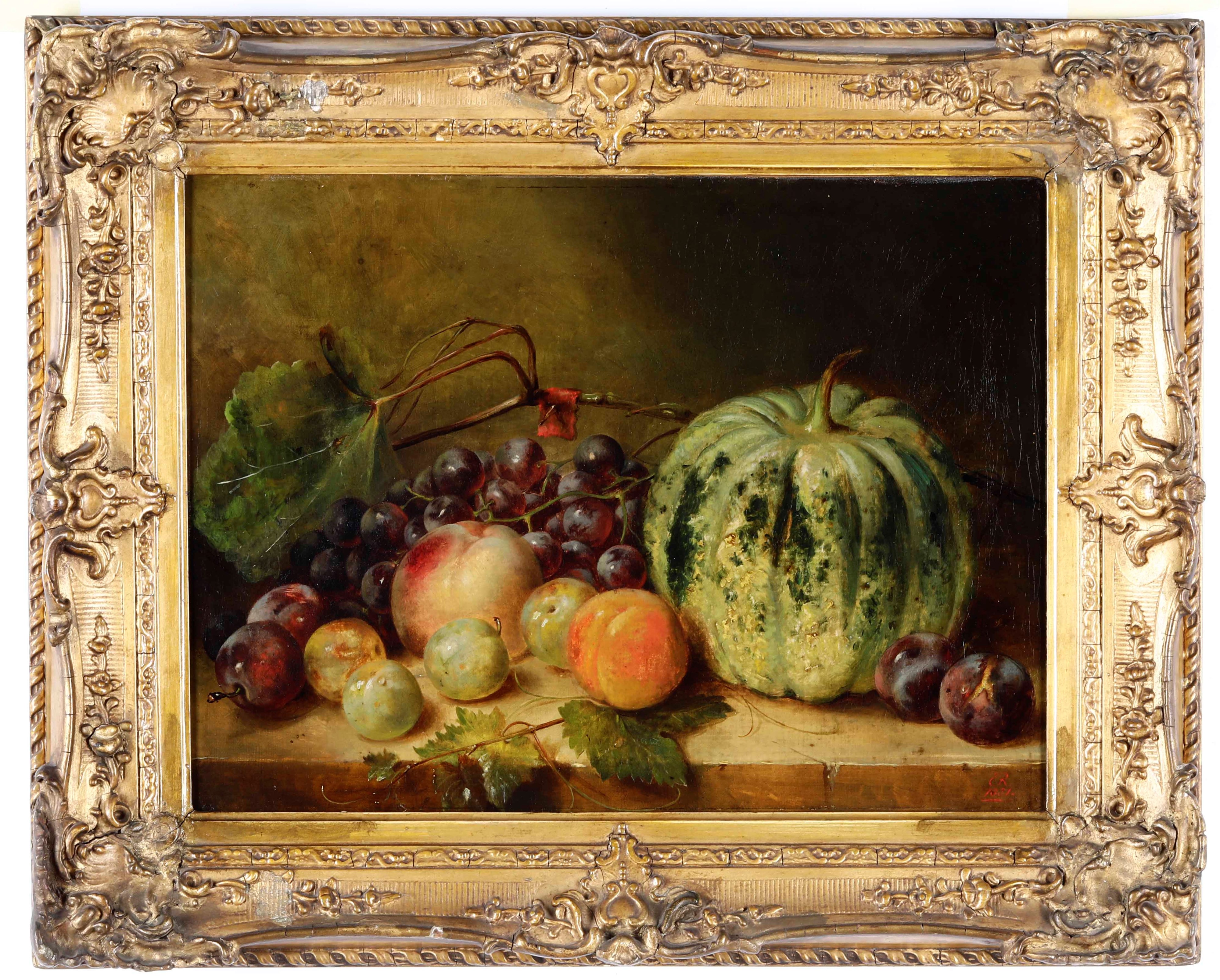 Pittore del XIX Secolo Coppia di Nature Morte