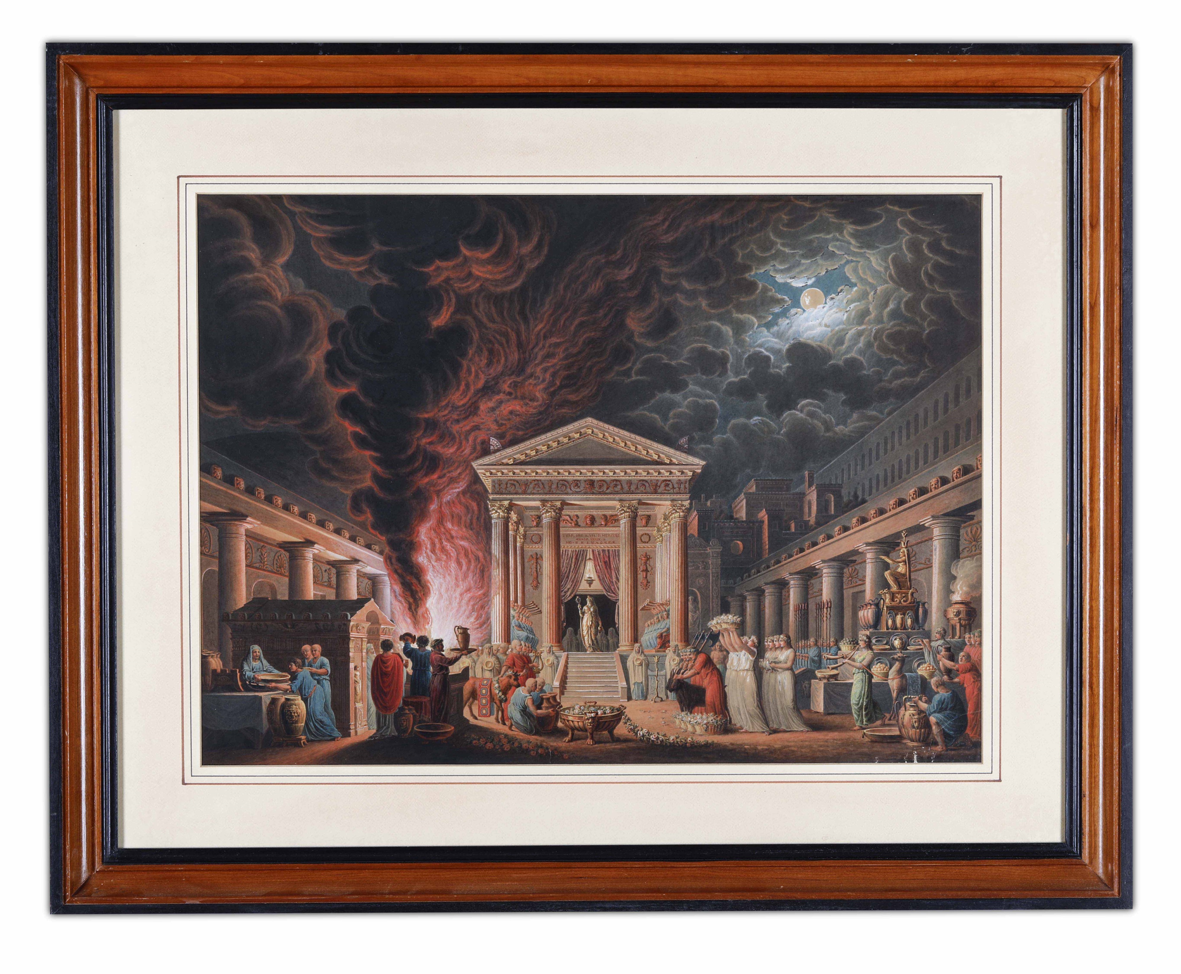 Scuola neoclassica del XIX secolo Scena di sacrificio