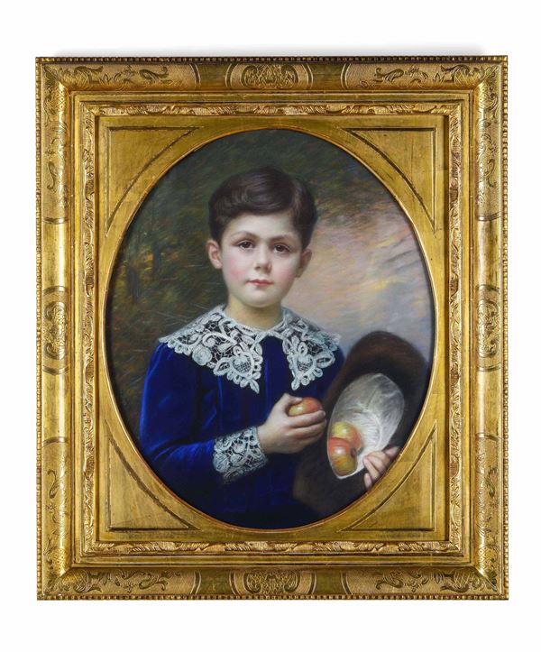 Pittore del XIX secolo Ritratto di fanciullo