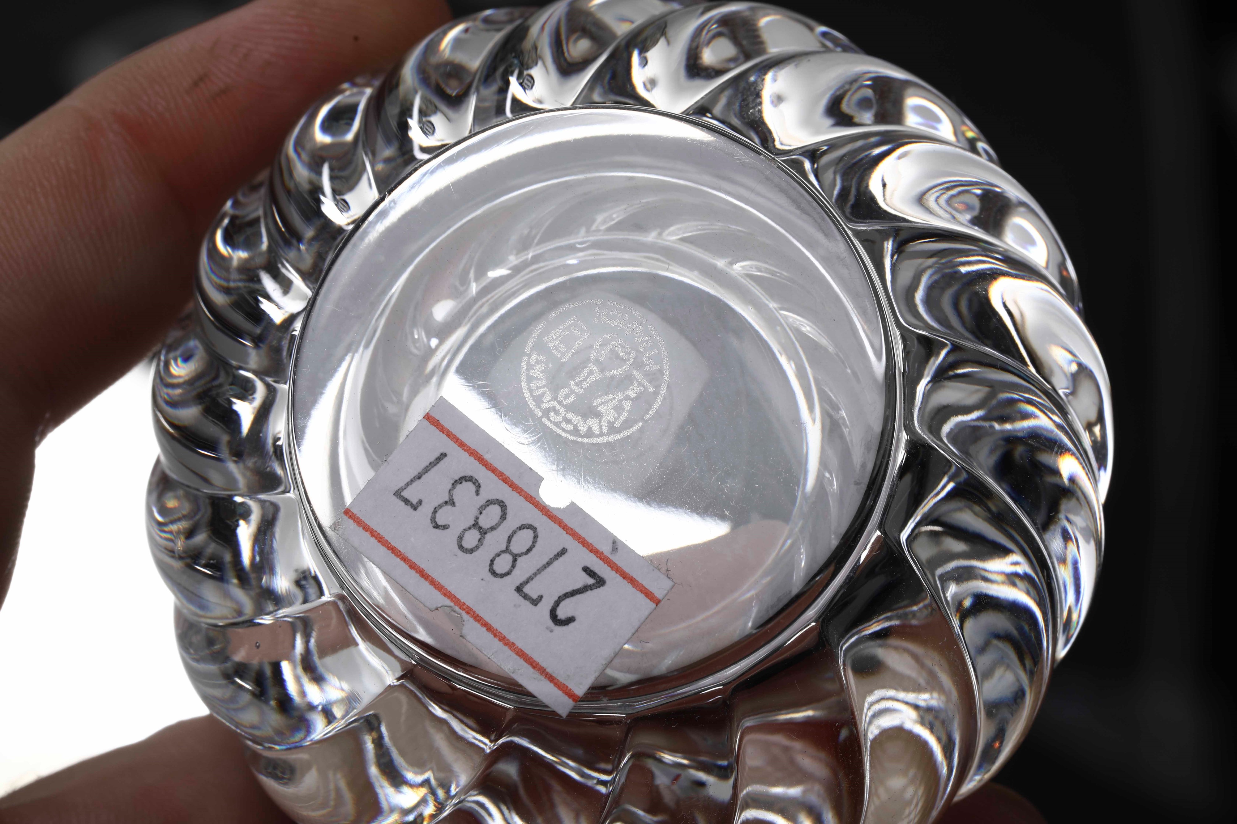 Otto Posacenere in Cristallo Baccarat