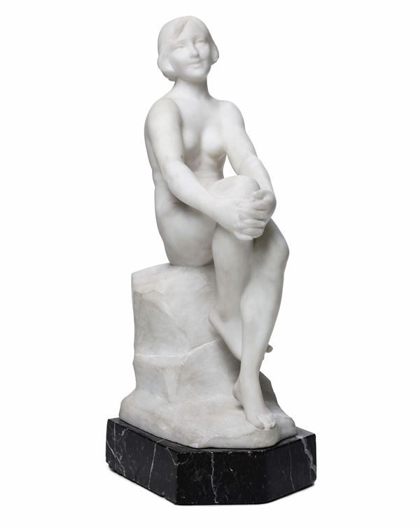 Arte italiana della prima metà del XX secolo Figura femminile seduta