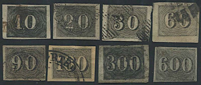 1850/66, Brazil, “Verticais” issue  - Auction Postal History and Philately - Cambi Casa d'Aste