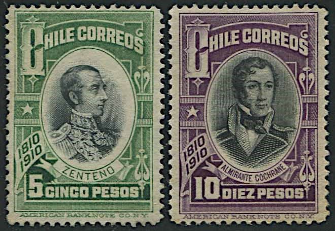 1910, Chile, Centenary of Indipendence  - Asta Storia Postale e Filatelia - Cambi Casa d'Aste