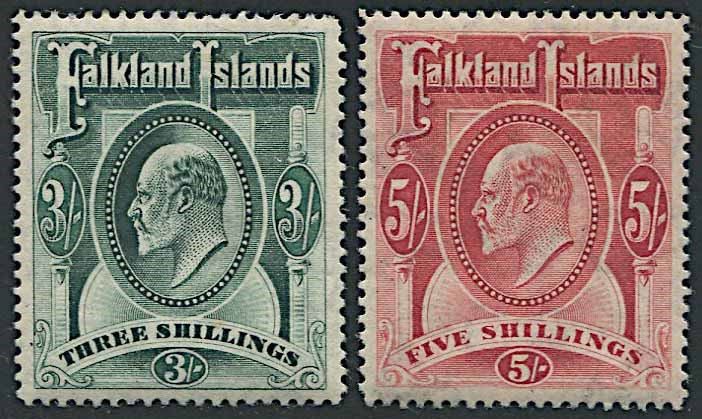 1904/12, Falkland Islands, King Edward VII  - Asta Storia Postale e Filatelia - Cambi Casa d'Aste