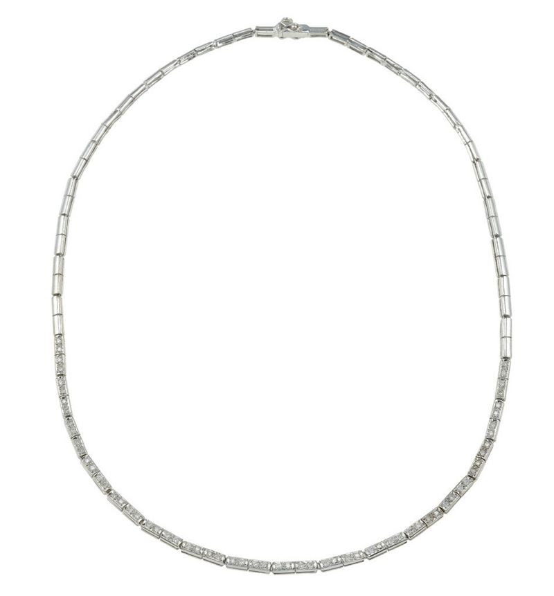 Diamond and gold necklace  - Auction Jewels - Cambi Casa d'Aste