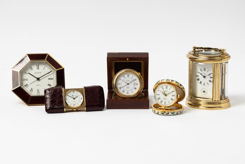 Cinque orologi da viaggio  - Auction Pocket Watches - Cambi Casa d'Aste