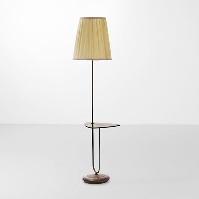 Lampada da Terra con Piano D'appoggio