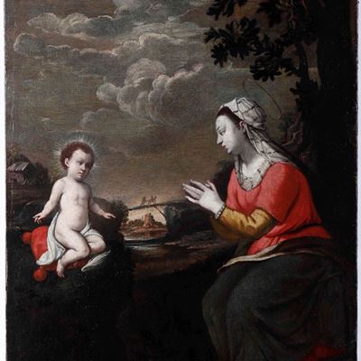 Scuola Emiliana del XVII Secolo Madonna della Ghiara