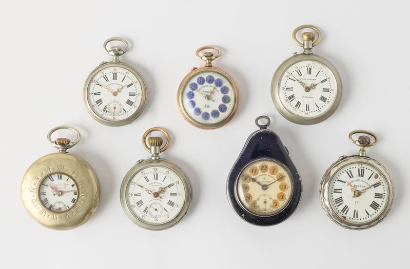 Lotto di sette orologi da tasca Sistema Roskopf  - Auction Pocket Watches - Cambi Casa d'Aste