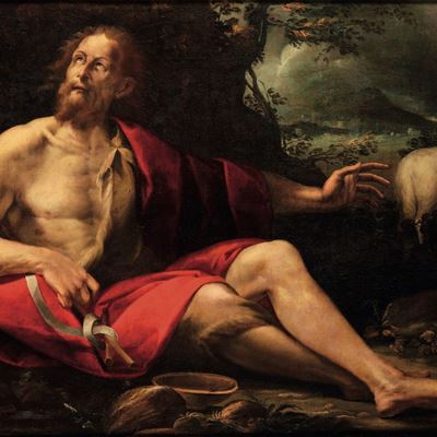 Scuola Romana del XVII Secolo San Giovanni Battista