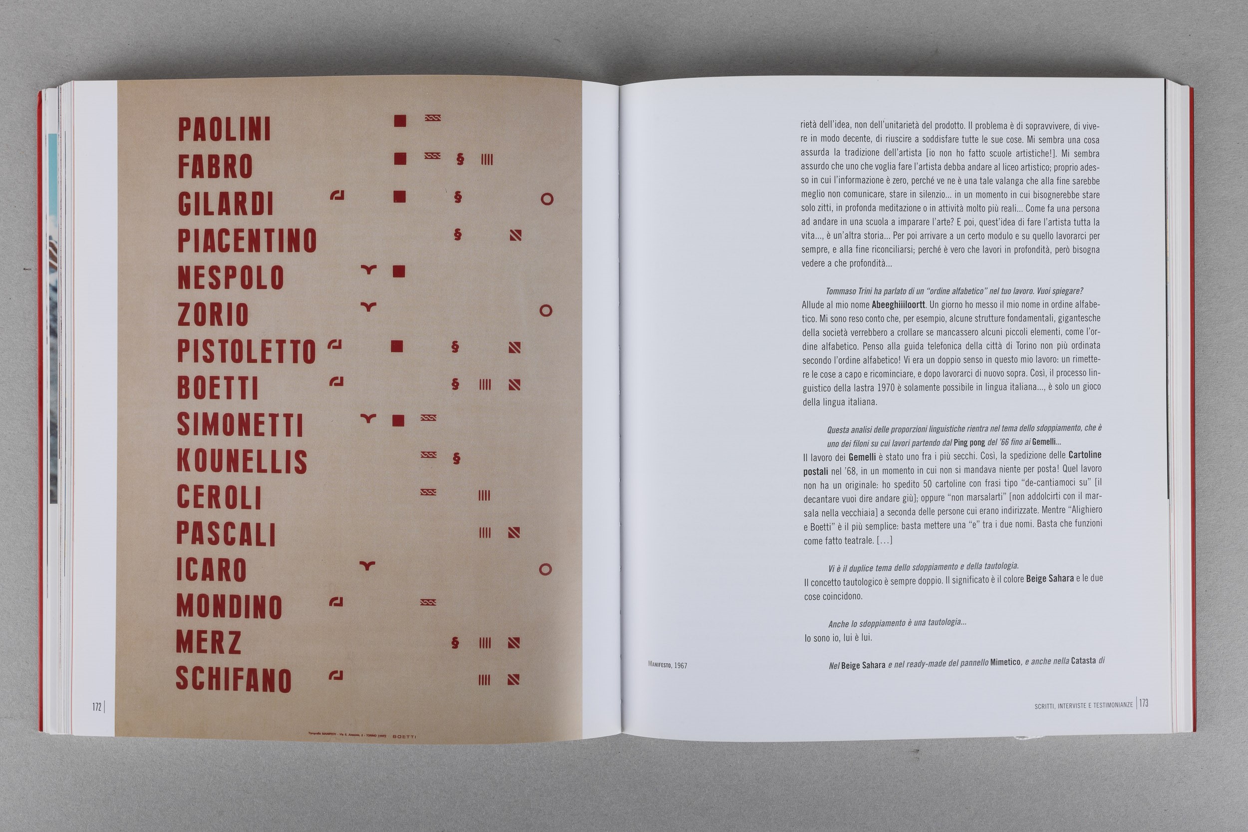 Alighiero & Boetti. Mettere All'arte il Mondo 1993-1962