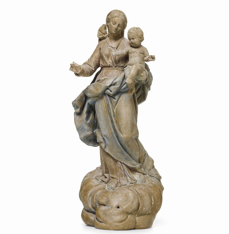 Giovan Battista Garaventa (Genova 1777-1840), ambito di Madonna con Bambino  - Asta Scultura e Oggetti d'Arte - Cambi Casa d'Aste