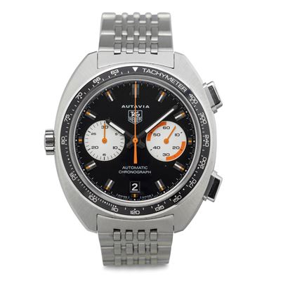 Autavia Ref Cy2111 in Acciaio, Automatico, Impermeabile con Bracciale Originale e Chiusura Deploy...