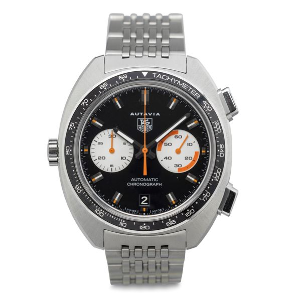 Autavia ref CY2111 stainless steel, automatic, waterproof with original bracelet and deployant clasp