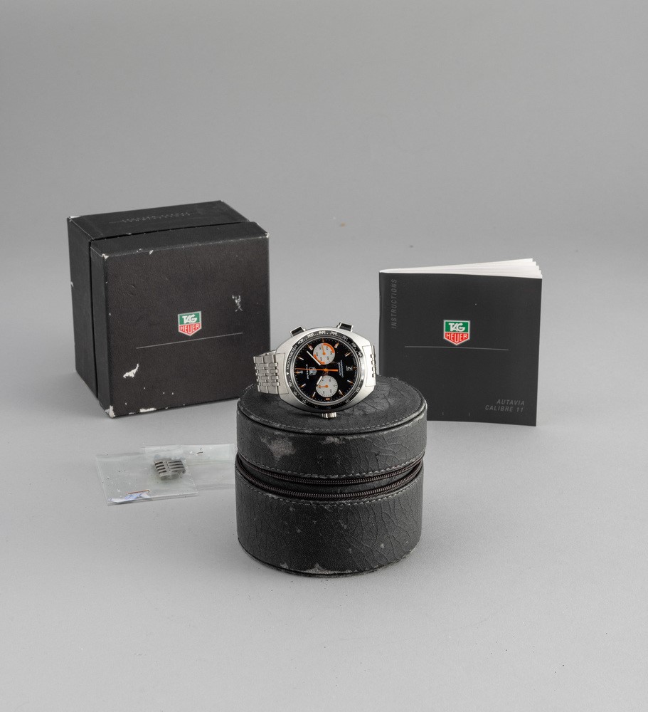 Tag Heuer - Autavia Ref Cy2111 in Acciaio, Automatico, Impermeabile con Bracciale Originale e Chi...