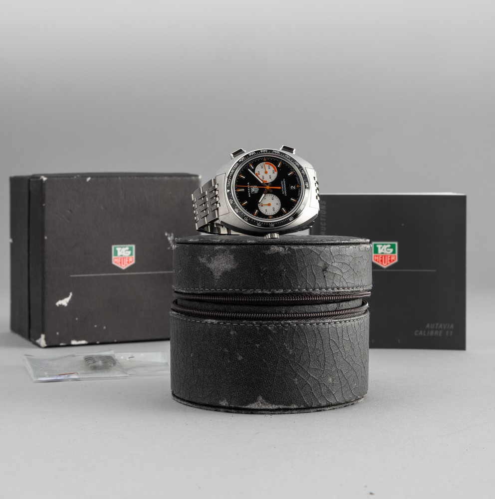 Tag Heuer - Autavia Ref Cy2111 in Acciaio, Automatico, Impermeabile con Bracciale Originale e Chi...
