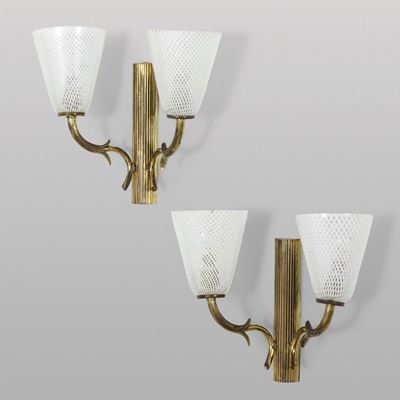 Coppia di Lampade a Parete