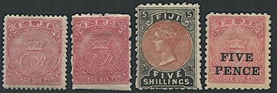 1871/1893, Fiji, Group Of Issues